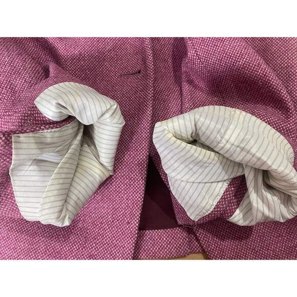 J. CREW BLAZER REGENT WOOL SILK JACKET PINK FALL CORPORATE WORKWEAR OFFICE - Picture 10 of 10